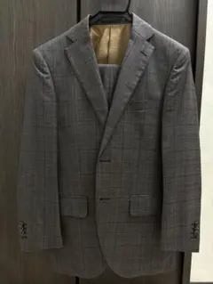 toshiiiiiさん専用【DELFINO/美品】シングルスーツ【グレー格子柄】のサムネイル