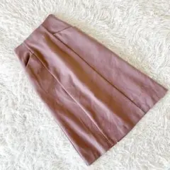 《Te chichi》 (M) メルトンロングスカート クラシック 大人可愛い