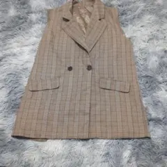 INGNI Ｍ チェック柄ダブルボタンベスト