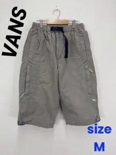 VANS　ライトグレー系　ベルト付き　メンズ　七部丈パンツ【中古】D64のサムネイル