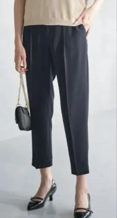 アメノチハレ プルオンスティックパンツ　テーパードパンツ　ブラック　Sサイズ アメノチハレ プルオンスティックパンツ テーパードパンツ ブラック S