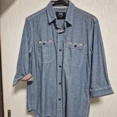 メンズ‥ILL‥S...‥‥７部袖 デニム、シャツ、あおりにもす