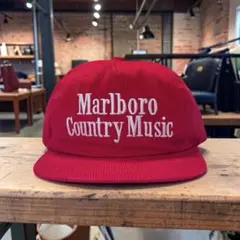 Marlboro コーデュロイキャップ 赤 - メルカリ