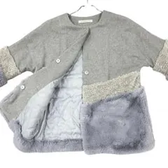 美品 GALLARDAGALANTE フェイクファー 切り替えコート