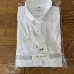 新品未使用UNIQLOスーパーノンアイロン長袖シャツレギュラーフィットM