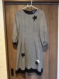 SALE】新品 エムズグレイシー ボンディングレース ワンピース グレー