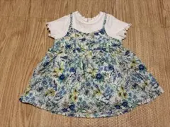 cottoli 半袖 チュニック Tシャツ リバティ柄