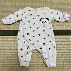 最終値下げ　バースデイ　フタフタ　futafuta パンダ　ロンパース　70