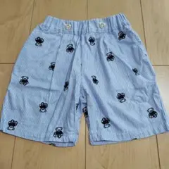 アプレレクール タイニーベア クマ刺繍のストライプパンツ 100サイズ