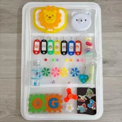 1-361ハンドメイド　ビジーボード　おもちゃ　知育玩具　持ち運び