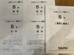 サピックス5年専用② 2025年最新】サピックス 5年 マンスリー確認テストの人気