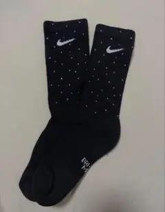 nike キラキラソックス スワロフスキー付き　靴下　一点物　1足のサムネイル