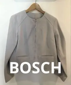 値下げBOSCH 【美品】ライトグレー ノーカラージャケットのサムネイル