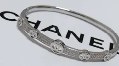 [新品]CHANELシャネル　バングル　ブレスレット　ノベルティ　　2本セット 新品]CHANELシャネル バングル ブレスレット ノベルティ 2本セット