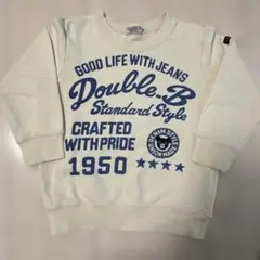 ミキハウス　Double.B クリーム色 トレーナー 100