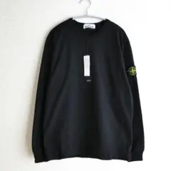 ストーンアイランド　長袖Tシャツ　ロンT ブラック　M 751564450 Stone Island ストーンアイランド ガーメントダイ ロゴパッチ プル