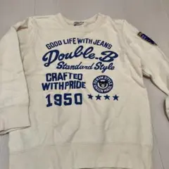 Double.B トレーナー 120サイズ クリーム色