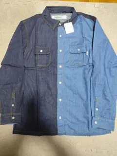 【新品タグ付き】Laundry ランドリー バイカラー デニムシャツ Mサイズのサムネイル