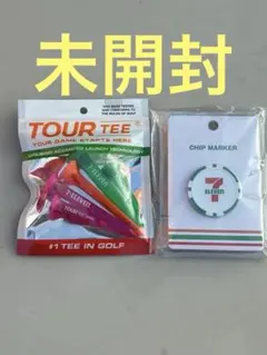 セブンイレブン限定　ゴルフ　マーカー　ツアーティー　チップマーカー　未開封のサムネイル