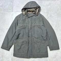 マウンテンパーカー ナイロンジャケット フード付 ステッチ カーキ