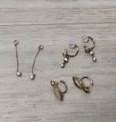 ete 925 イヤリング イヤーカフ セット