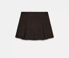 Zaraチェックプリーツスカート