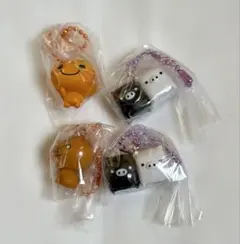 サンエックスユニバース チャームストラップ モノクロブー こげぱん みかんぼうや