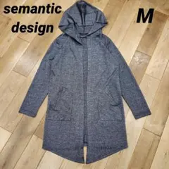 パーカー ロング カーディガン M　セマンティックデザインのサムネイル