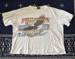 90s ハーレー USA製 ビンテージTシャツ 3XL 白 イーグル 8429 - メルカリ