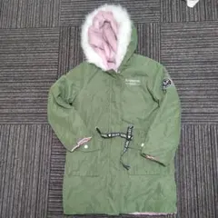 アルジーALGY リバーシブル　ファー付きジャケット 140