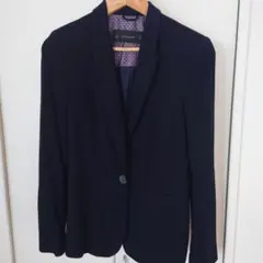 ZARA BASIC ネイビー テーラードジャケット S