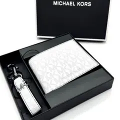 MICHAEL KORS 二つ折り財布 ホワイト/ブラック