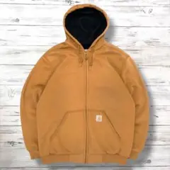 Carhartt カーハート パーカー シンプルロゴ ブラウン S 1129