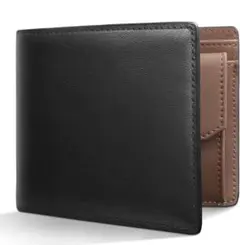 ⭐︎本革 二つ折り財布 黒⭐︎