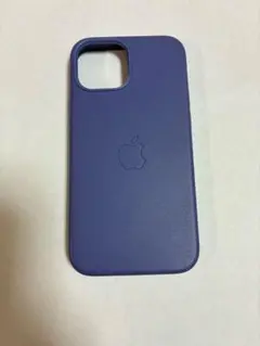 Apple純正 iPhone13mimi レザーケース パープル　美品