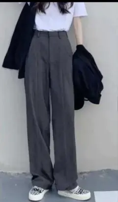 ✨️新品タグ付✨️ GRL センタープレスストレートパンツ [ai07]