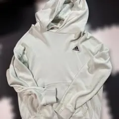 adidas プルオーバーパーカー ライトグリーン
