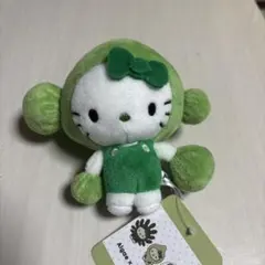 大阪関西万博 日本館 ハローキティ ぬいぐるみキーホルダー 藻キティ