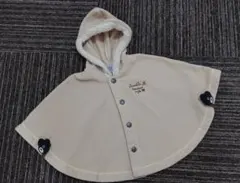 ミキハウス　ポンチョコート（ベージュ）