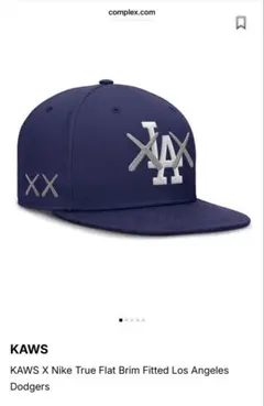 8*1様 NIKE x KAWS x MLB LA Dodgers キャップ - メルカリ
