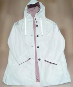 ドゥクラッセ　マジカルサーモ　リバーシブルコート　アイボリー✕ピンク　2XL