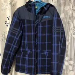 adidas NEO LABEL チェック柄 フード付きジャケット M