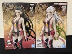 鬼滅の刃 フィギュア 鬼の装 漆の型 堕姫 ダキ 2種セット