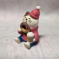 コンコンブル　デコレ　あじわいドーナツ猫　ミニチュア　フィギュア