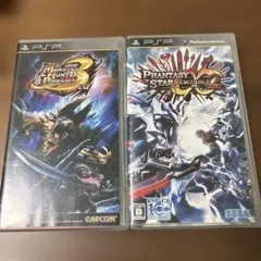PSPソフト　モンハン3 ファンタシースター2