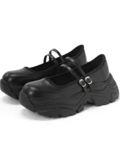 厚底ダブルストラップシューズ ci525 23cm