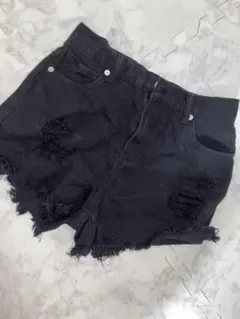 新品未使用デニムショートパンツ ブラック
