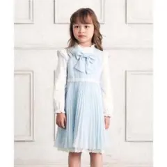 新品￥8789anyFAM130cmフォーマルセレモニーシフォンワンピース青子供