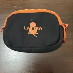 【専用】LABRA ラブラ ポーチ コインケース ブラック オレンジ