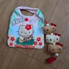 未使用 日焼けキティまとめ売り 三連チャームストラップ ガングロ ミニバッグ